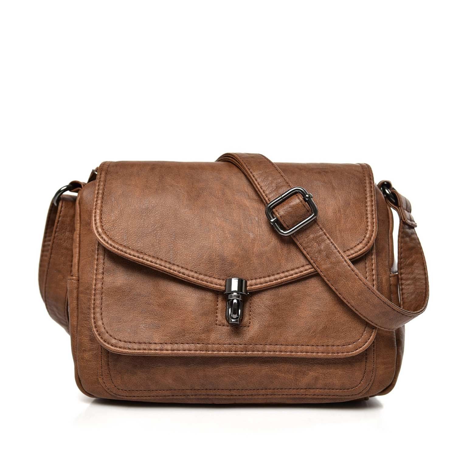 Elan Retro Soft Leather Crossbody Bag - Image 7