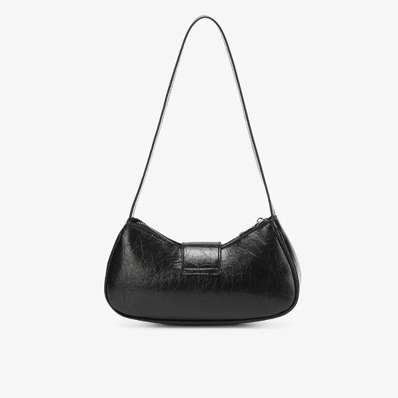 Women's Curved Baguette Shoulder Bag - Image 3