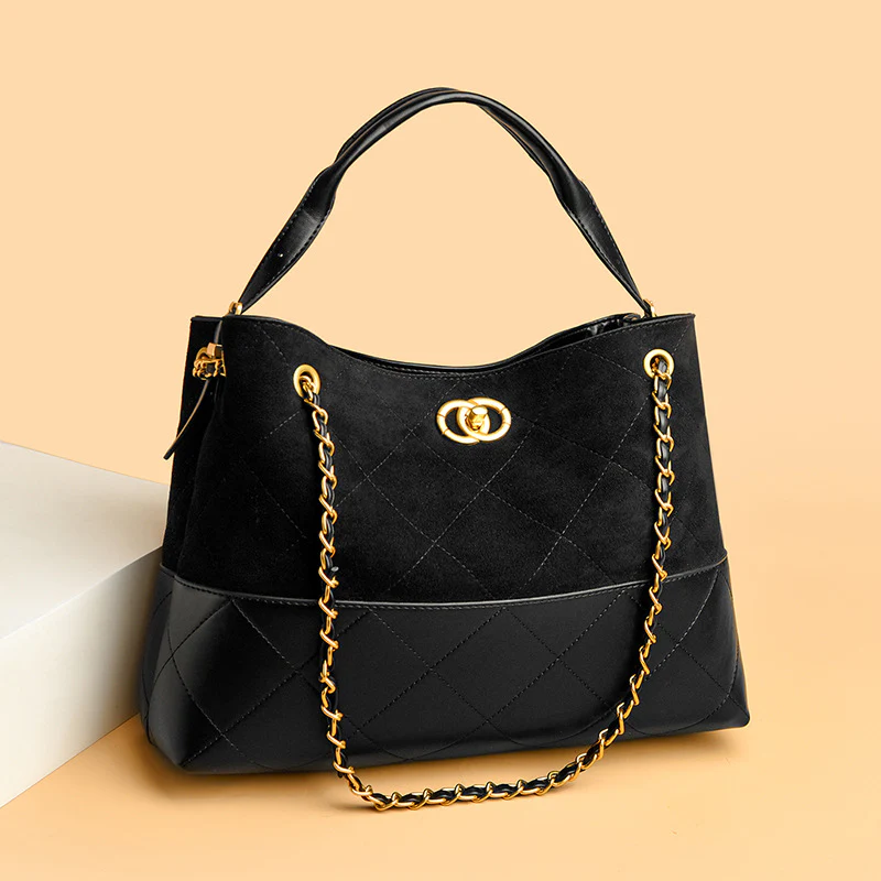 Women's Diamond Quilted Shoulder Bag - Image 8