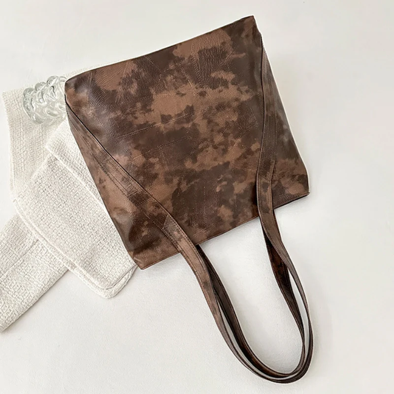 Women's Edgy Distressed Texture Shoulder Bag - Image 3