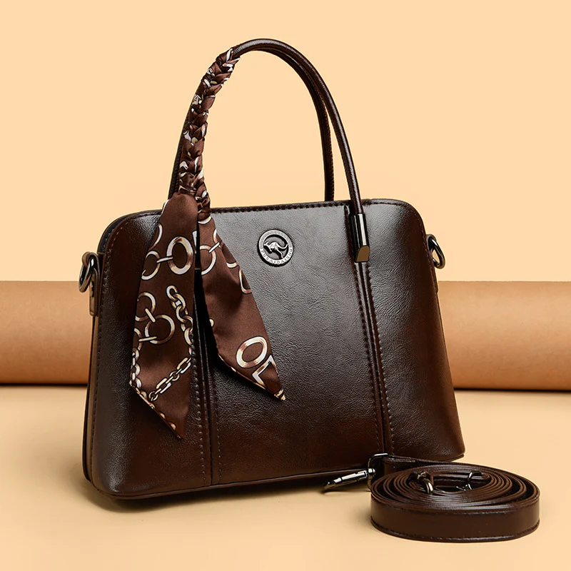 Women's Elegant Top-Handle Handbag - Image 5