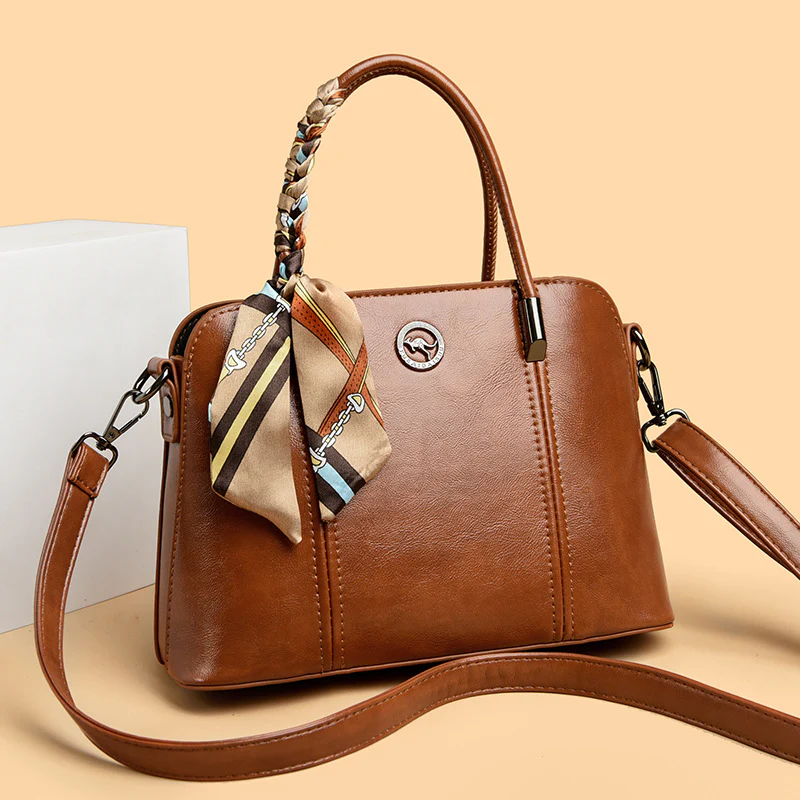 Women's Elegant Top-Handle Handbag - Image 6