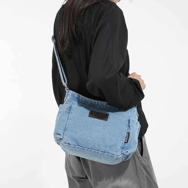 Women's High End Retro Denim Shoulder Bag - Image 4