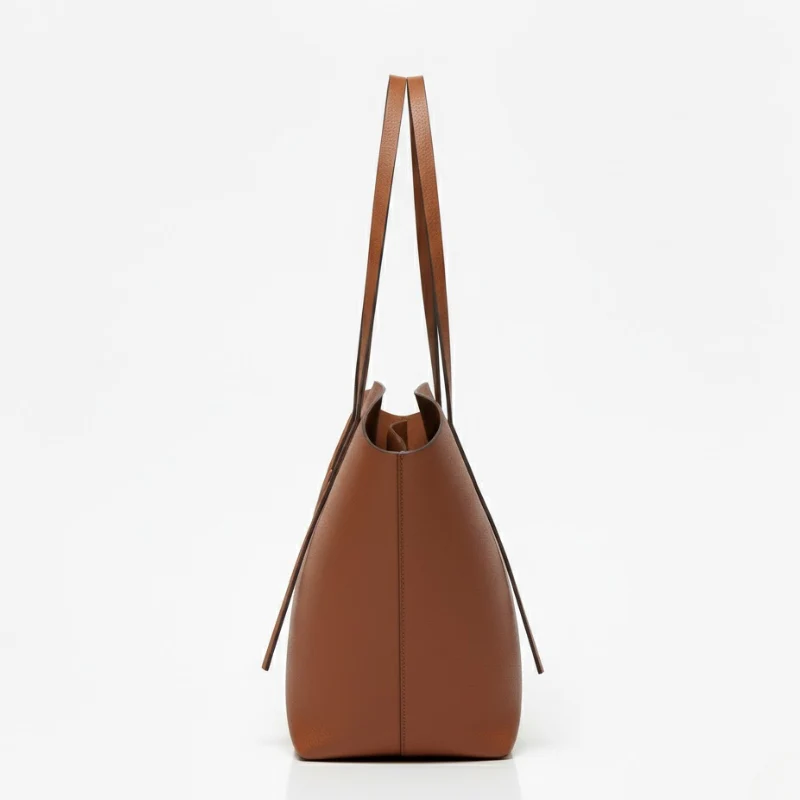 Women's Sculpted Winged Minimalist Large Tote Bag - Image 5