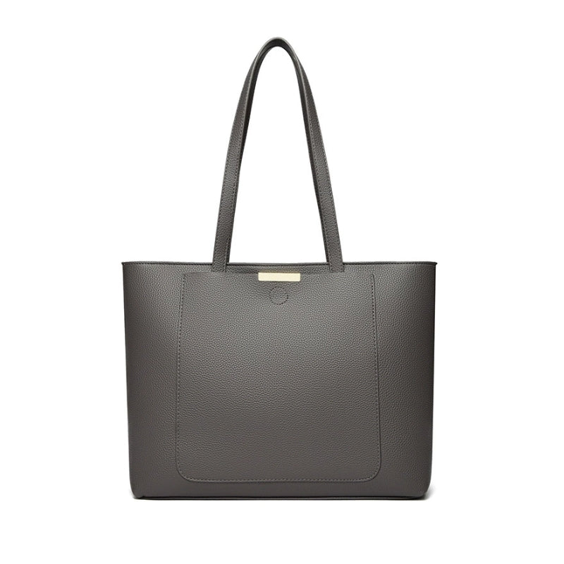 Women's Sleek Textured Top-Handle Shoulder Bag - Image 6