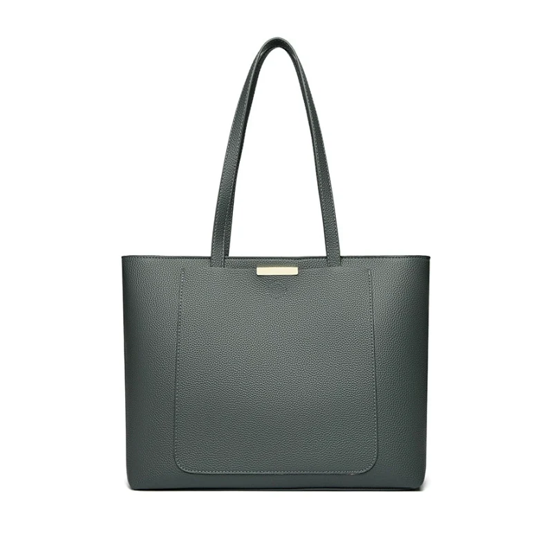 Women's Sleek Textured Top-Handle Shoulder Bag - Image 7
