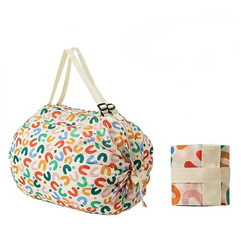 Women's Versatile Camo Print Pleated Foldable Shoulder Bag - Image 6