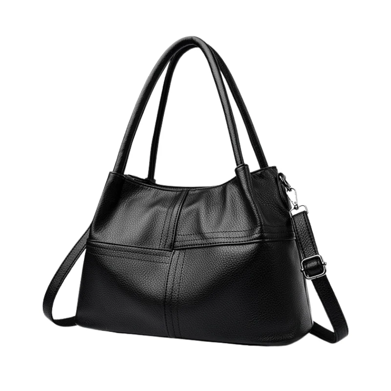 Women's Versatile Multi-Strap Pebbled Shoulder Bag - Image 2