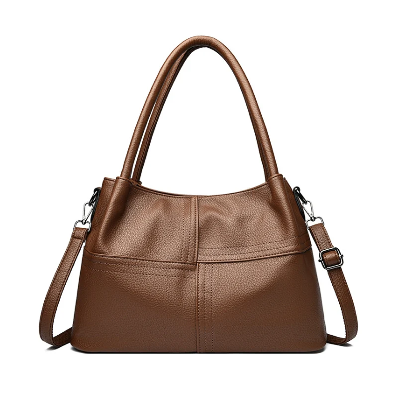 Women's Versatile Multi-Strap Pebbled Shoulder Bag - Image 5