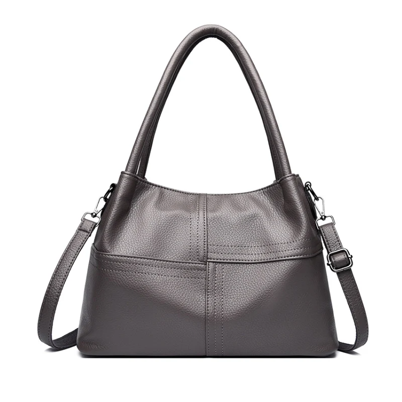 Women's Versatile Multi-Strap Pebbled Shoulder Bag - Image 6
