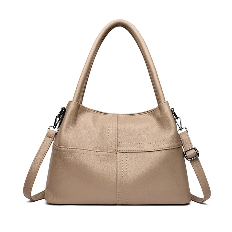 Women's Versatile Multi-Strap Pebbled Shoulder Bag - Image 7