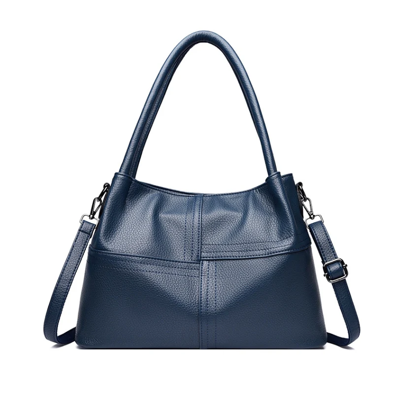 Women's Versatile Multi-Strap Pebbled Shoulder Bag - Image 8