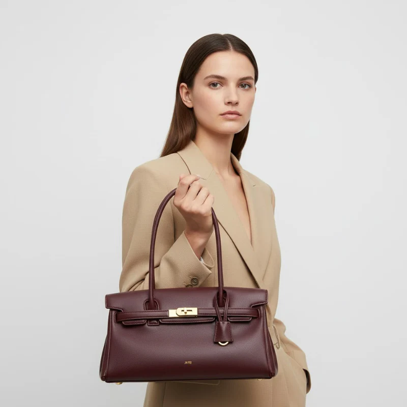 Yara Unique Design Baguette Shoulder Bag - Image 4