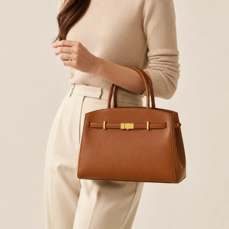 Zareva Luxe Structured Top Handle Handbag - Image 4