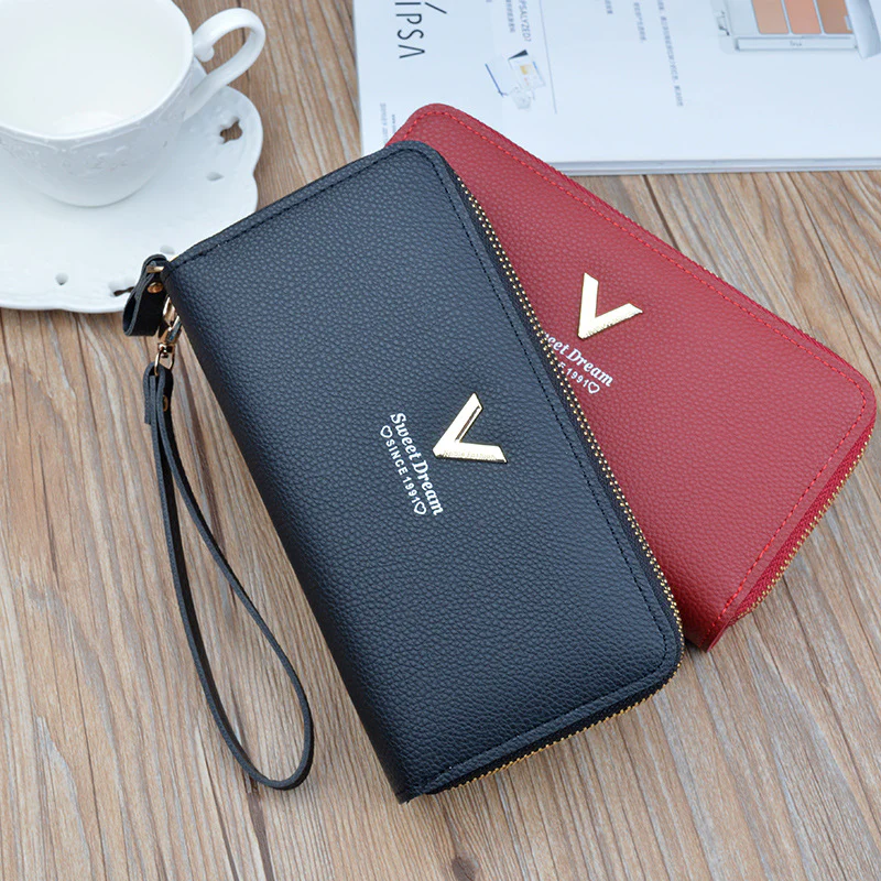 Double Zipper Large Capacity  Women's Wallet - Image 4