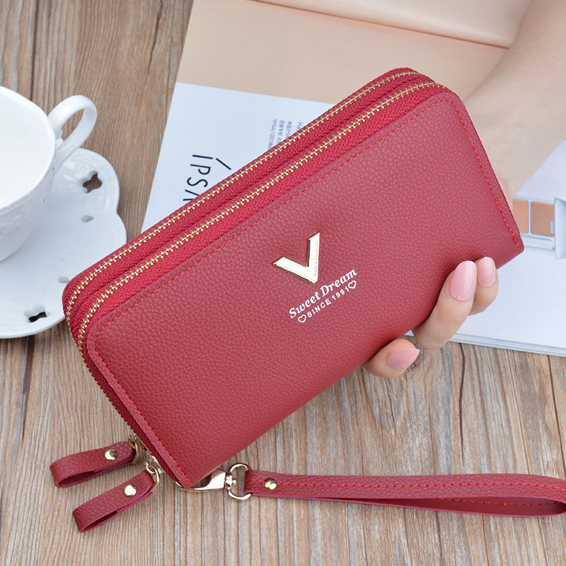 Double Zipper Large Capacity  Women's Wallet - Image 5