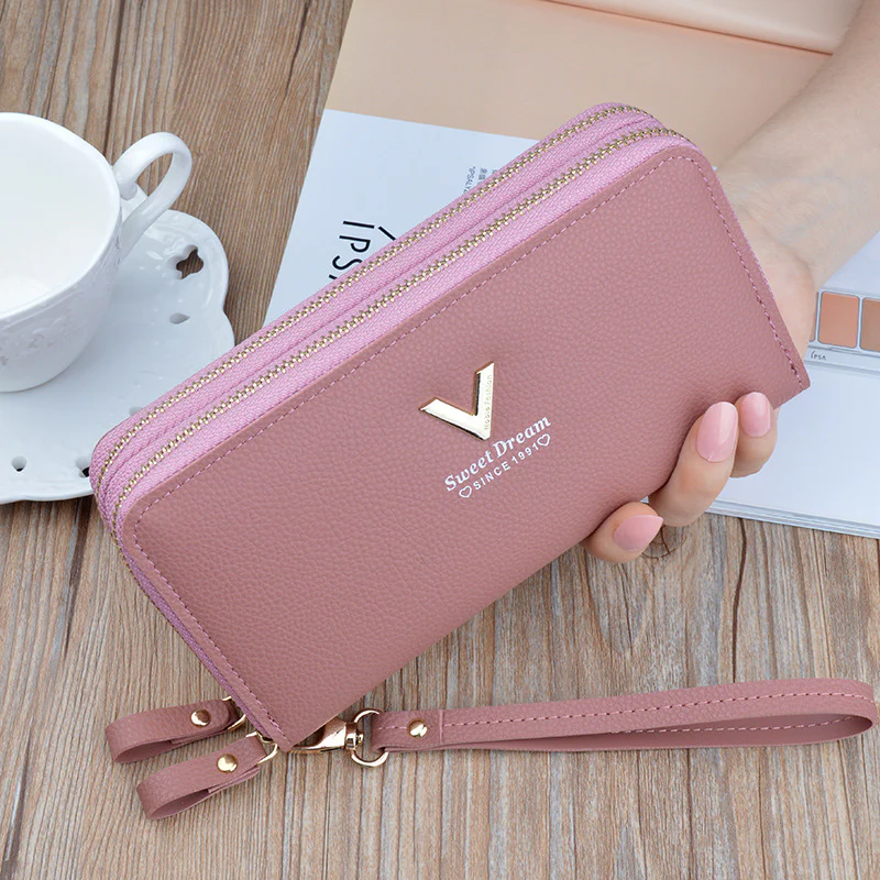 Double Zipper Large Capacity  Women's Wallet - Image 6