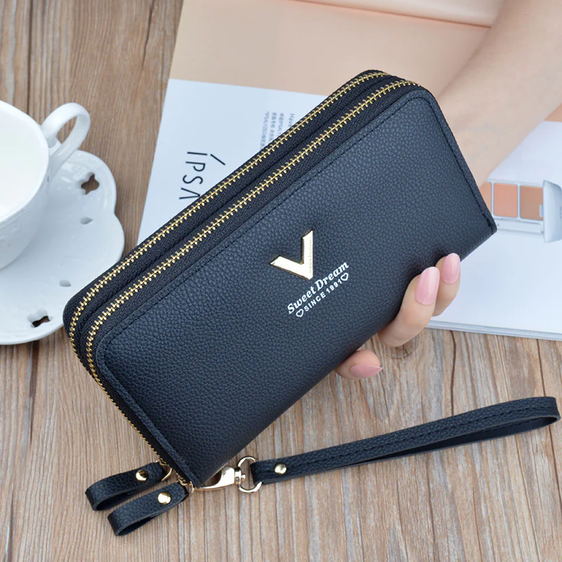 Double Zipper Large Capacity  Women's Wallet - Image 7